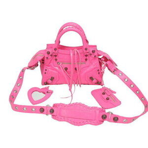 Balenciaga Neocagole shoulder handbag pink leather